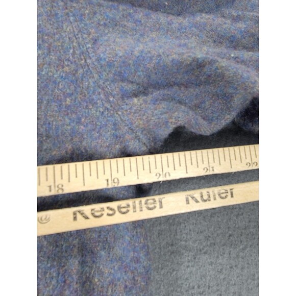 Black Brown 1826 Sweater Mens Large Blue Gray 100% Cashmere Crewneck Pullover - Picture 8 of 10